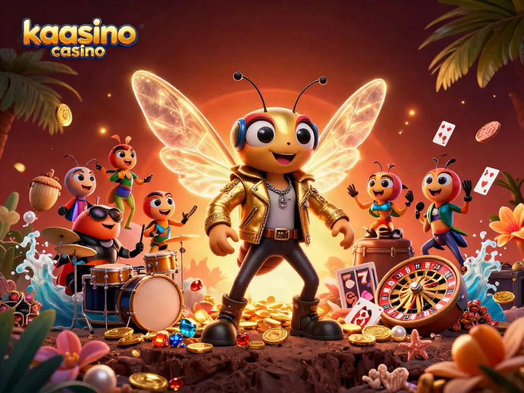 Engage in thrilling gameplay at kaasino casino with featured characters and vibrant slot elements.