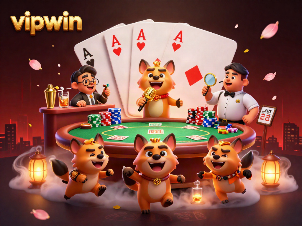 Play exciting games at vipwin's dynamic comedy casino club featuring hyenas in action.